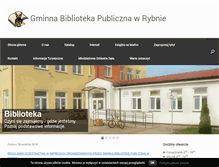 Tablet Screenshot of biblioteka.gminarybno.pl